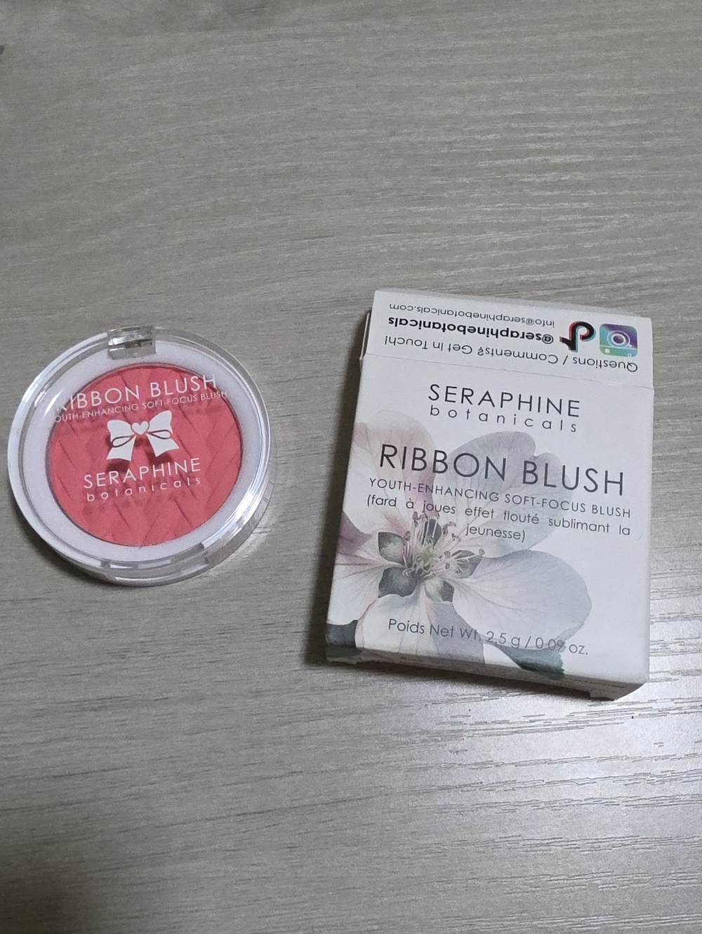Seraphine Botanicals  Ribbon Blush In Whisper 2.5g
